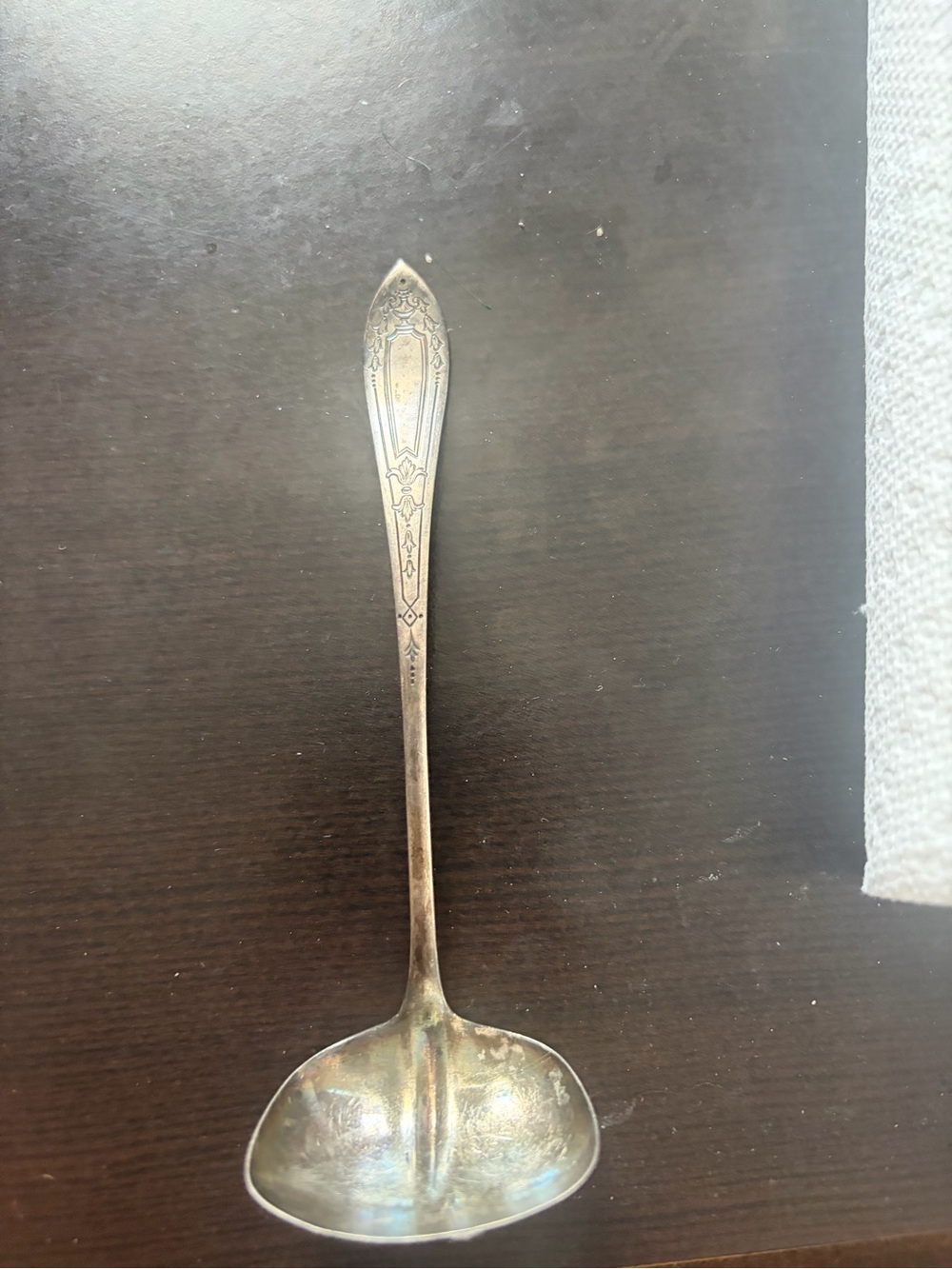 Vintage Silver Serving Ladle - sterling Silver